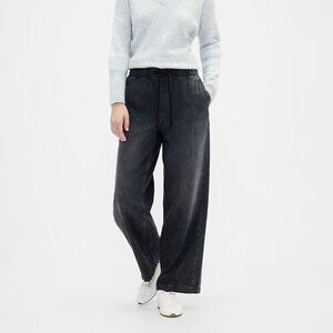 GAP Black Wide Leg Pull-on Jeans